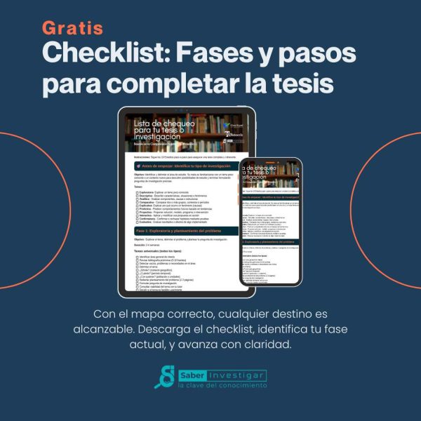 Checklist: Fases y pasos para completar la tesis