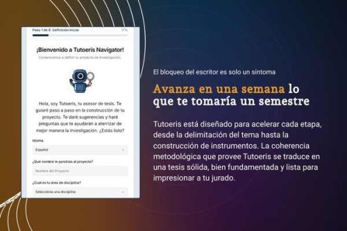 Tutoeris, asistente de tesis con inteligencia artificial